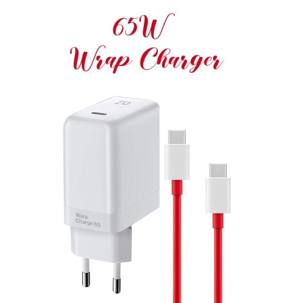 65W OnePlus Warp Charge Adapter with USB Type-C Cable - Fast Charging