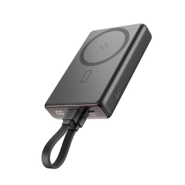 JOYROOM JR-PBM01 20W Wireless Power Bank with Kickstand & Built-in Cable - 10000mAh Capacity