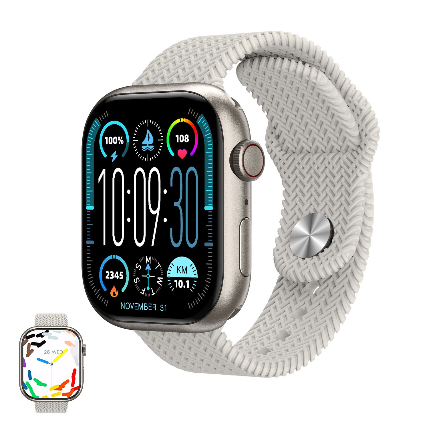 HK9 PRO+ Series 9 AMOLED Screen Smart Watch with Wearfit Pro App - AI Fitness Tracker